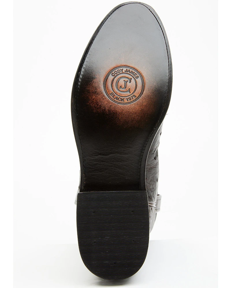 Cody James Black 1978® Men's Carmen Exotic Full-Quill Ostrich Roper Boots - Round Toe