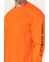 Hawx Men's FR Work American Long Sleeve Graphic T-Shirt