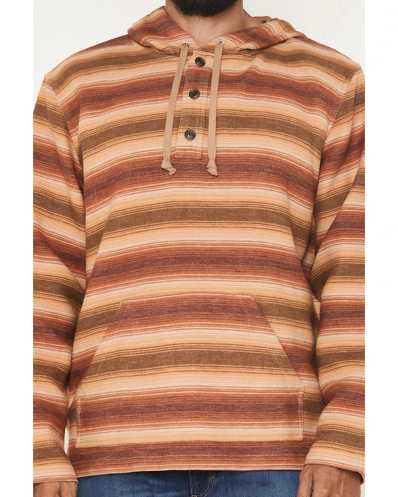Pendleton Men's Driftwood Striped Print Hooded Sweatshirt