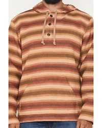 Pendleton Men's Driftwood Striped Print Hooded Sweatshirt