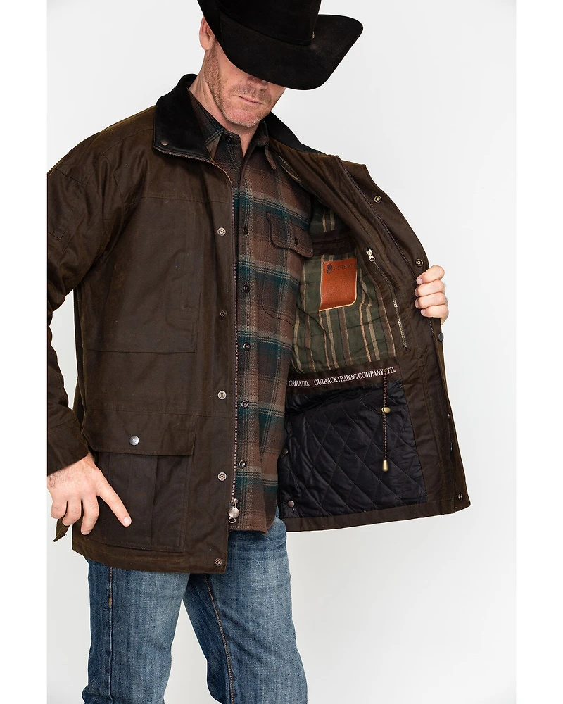 Outback Trading Men's Oilskin Deer Hunter Jacket