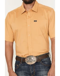 Kimes Ranch Men's Linville Solid Short Sleeve Button-Down Western Shirt