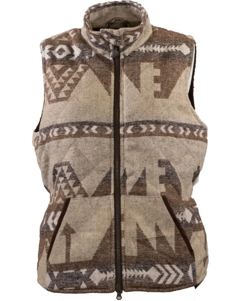 Outback Trading Co Women's Rosalie Southwestern Print Zip-Up Vest - Plus