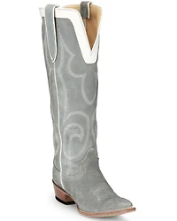 Justin Women's Verlie Vintage Suede Tall Western Boots - Snip Toe