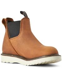 Ariat Women's Rebar Wedge Chelsea H20 Pull On Soft Work Boots - Round Toe