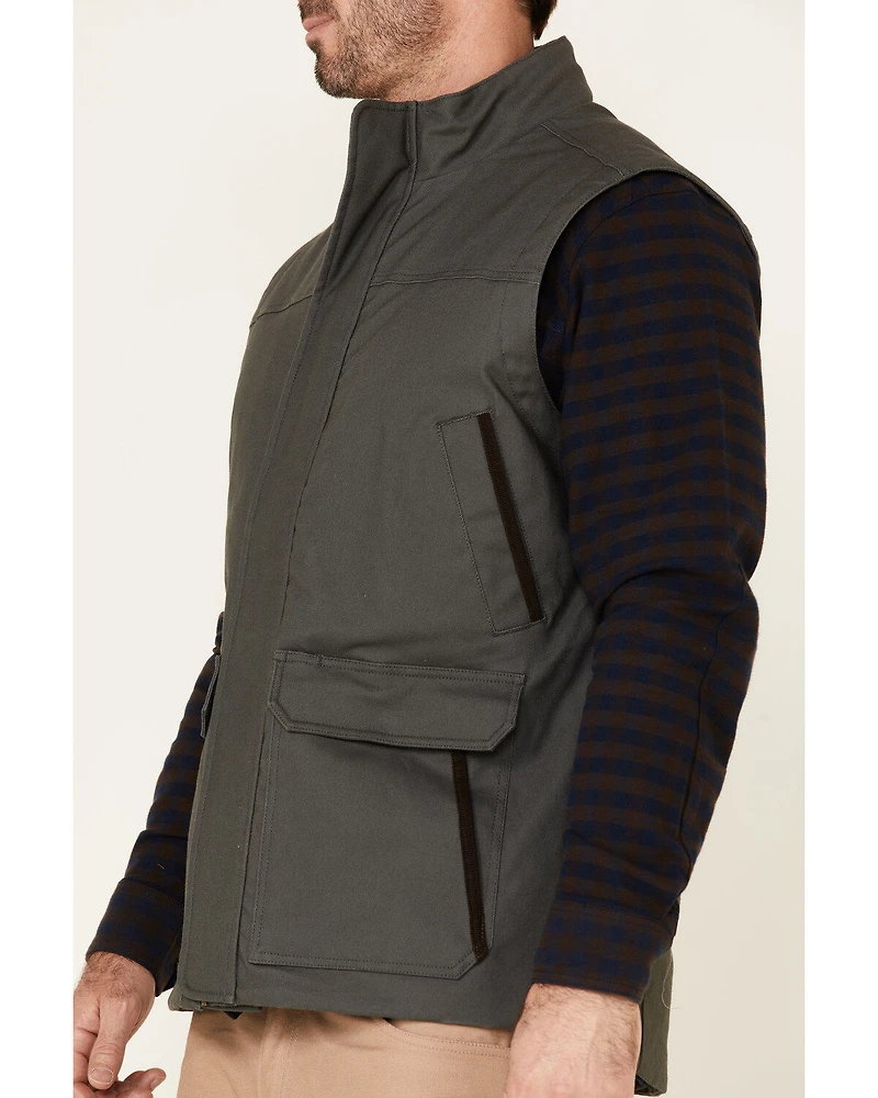 Hawx Men's Dark Gray Tejon Insulated Stretch Zip-Front Work Vest