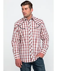 Roper Men's Large Fancy Plaid Long Sleeve Western Shirt