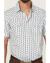 Cody James Men's Outlaw Pass Southwestern Striped Short Sleeve Snap Western Shirt