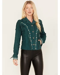 Shyanne Women's Suede Fringe Jacket