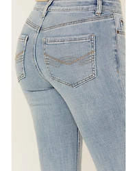 Idyllwind Women's Medium Wash Gypsy High Rise Split Hem Bootcut Stretch Denim Jeans
