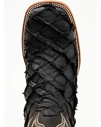 Cody James Men's Exotic Pirarucu Western Boots - Broad Square Toe