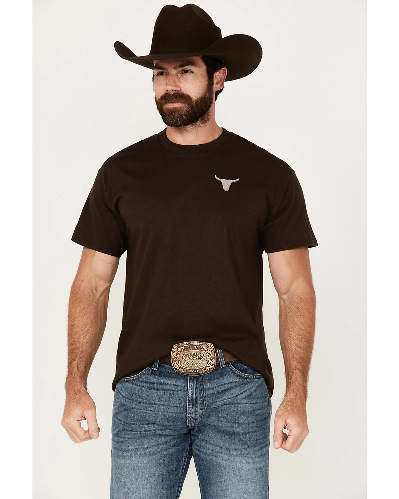 Riot Society Men's Bull Skull Short Sleeve Graphic T-Shirt