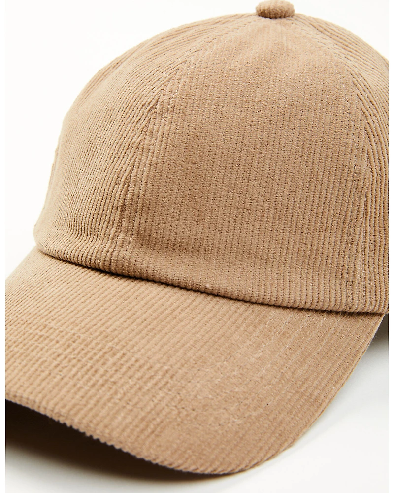 Cleo + Wolf Women's Solid Corduroy Ball Cap