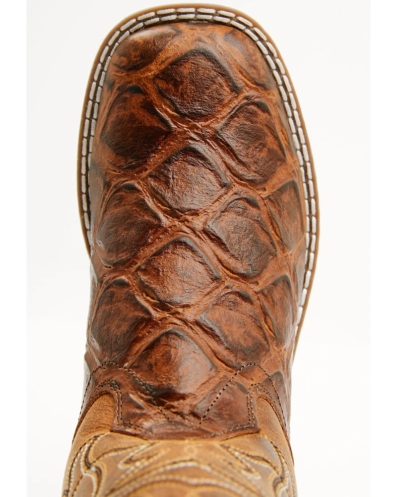 Cody James Boys' Duke Embossed Western Boots - Broad Square Toe