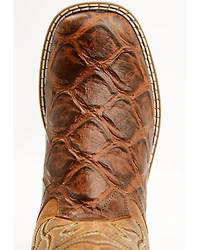 Cody James Boys' Duke Embossed Western Boots - Broad Square Toe
