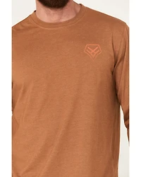 Hawx Men's Ombre Long Sleeve Graphic Work T-Shirt