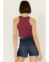 Fornia Women's Floral High Neck Cropped Top