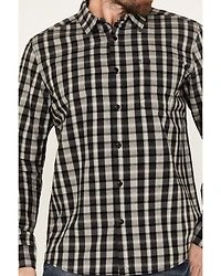 Brothers and Sons Men's Atascosa Plaid Print Long Sleeve Button-Down Western Shirt