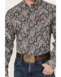 Cinch Men's Exploded Paisley Print Long Sleeve Button-Down Western Shirt