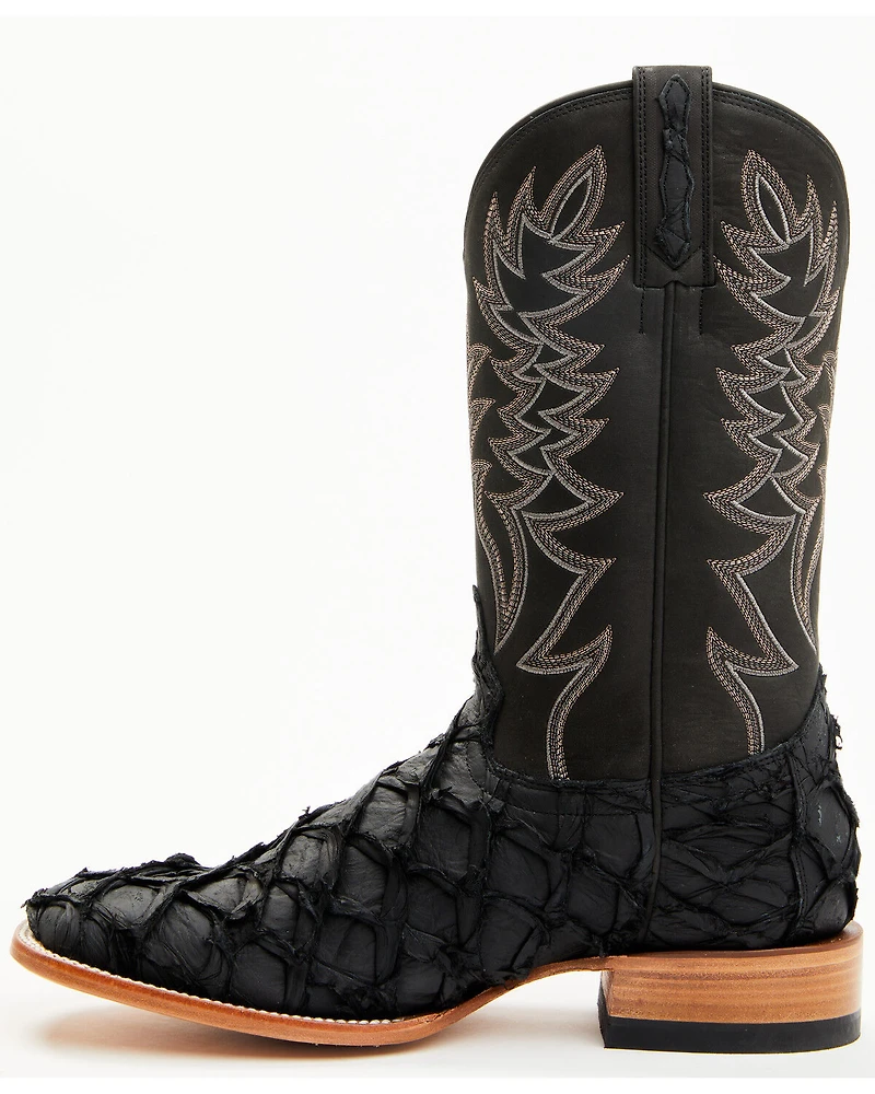 Cody James Men's Exotic Pirarucu Western Boots - Broad Square Toe