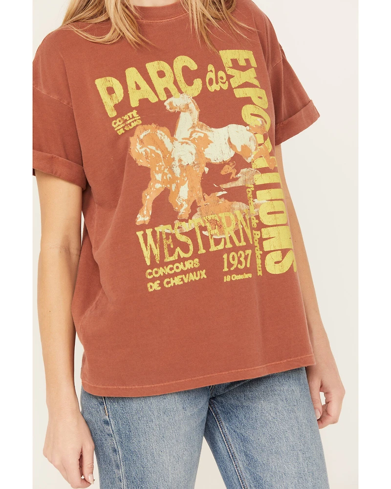 Girl Dangerous Women's French Western Boyfriend Graphic Tee