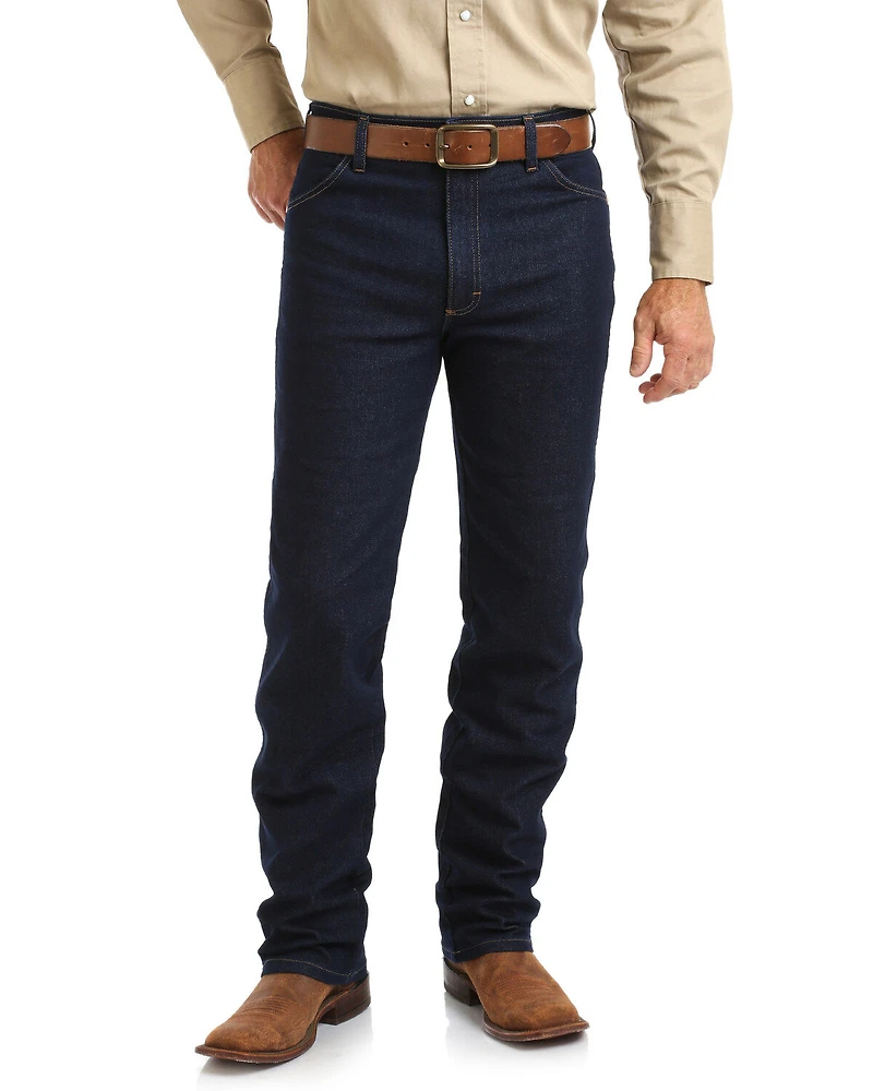 Wrangler Men's Cowboy Cut Active Flex Indigo Dark Bootcut Jeans - Tall