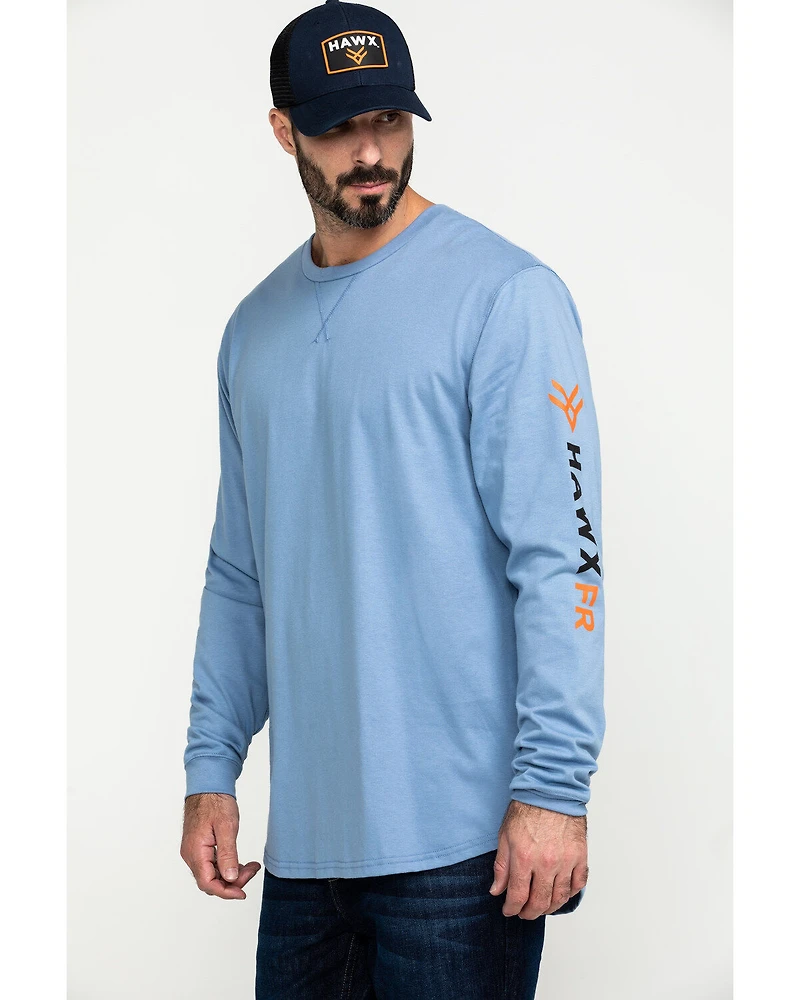 Hawx Men's FR Logo Long Sleeve Work T-Shirt