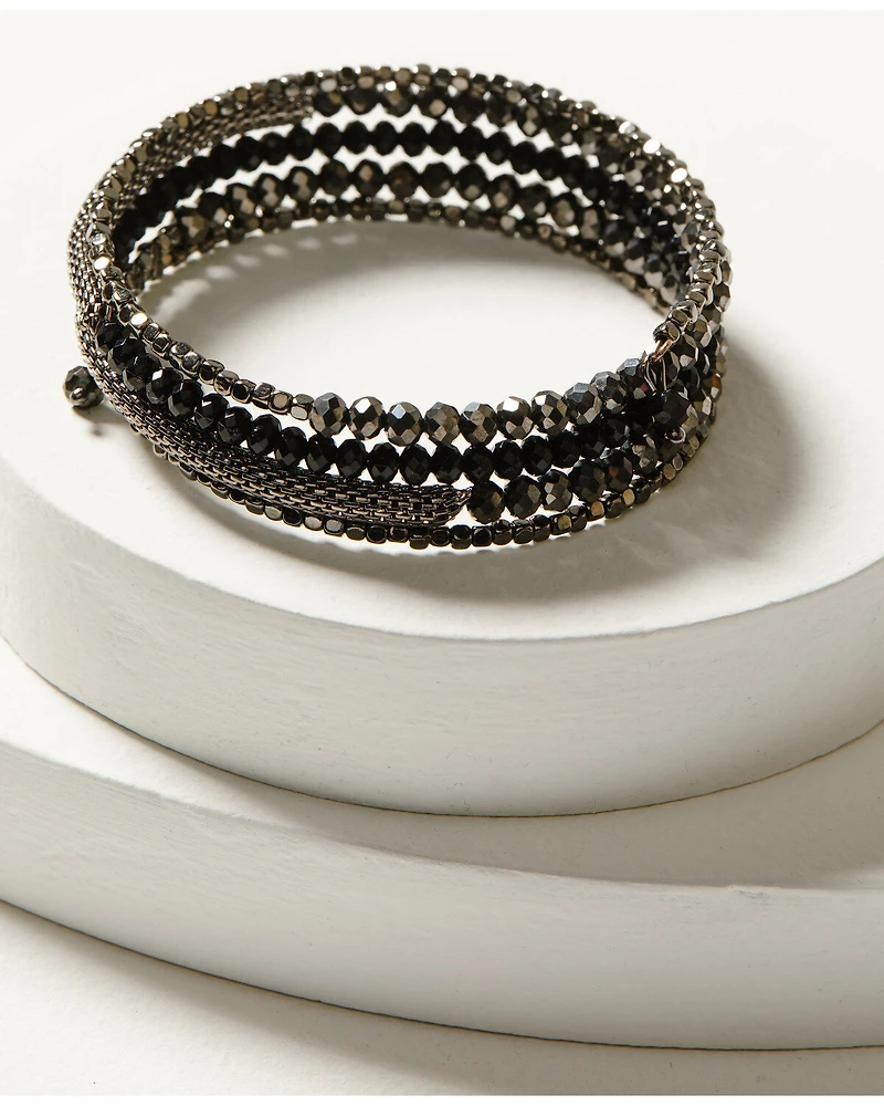 Shyanne Women's Enchanted Forest Spiral Statement Bracelet Set