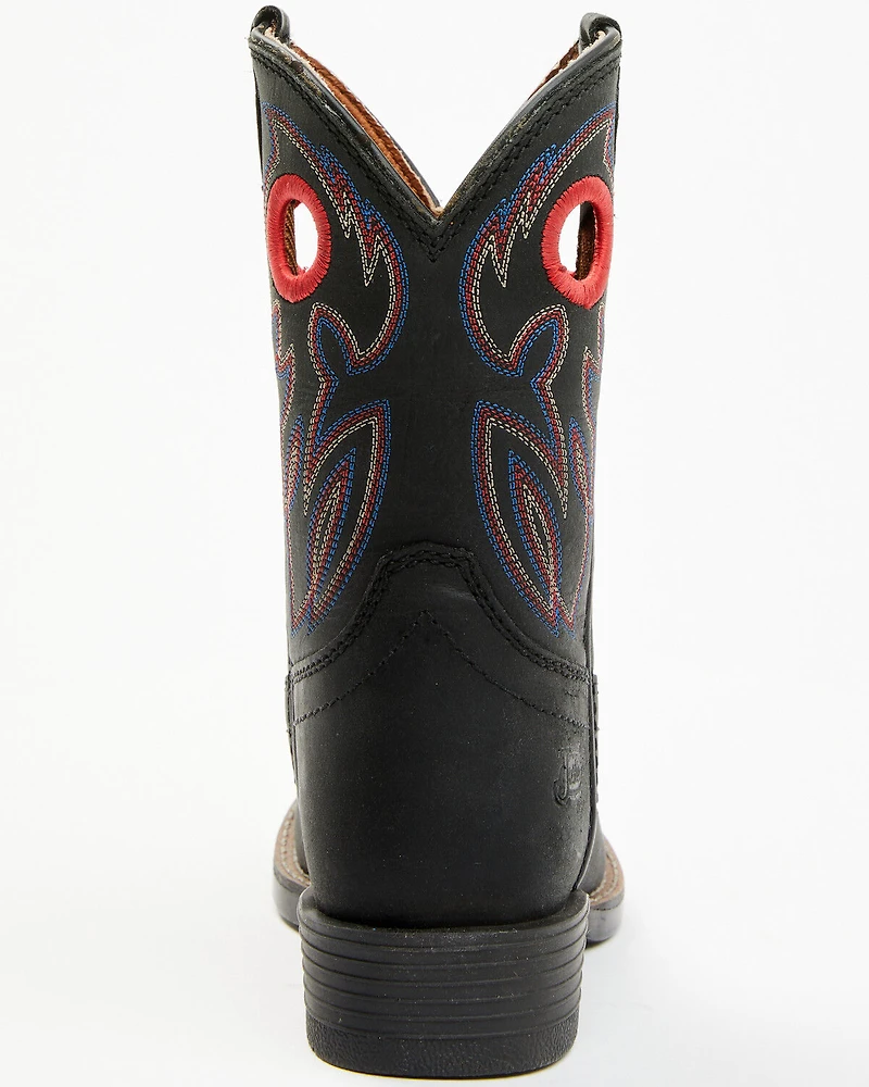 Justin Boys' Bowline Western Boots - Broad Square Toe
