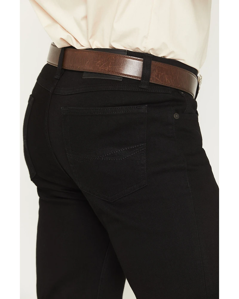 RANK 45® Men's Midnight Wash Brock Relaxed Bootcut Performance Stretch Denim Jeans