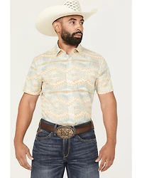 Pendleton Men's Shoreline Printed Short Sleeve Button-Down Western Shirt