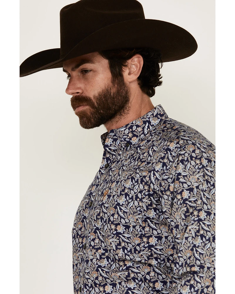 Ariat Men's Creighton Paisley Print Long Sleeve Button-Down Western Shirt