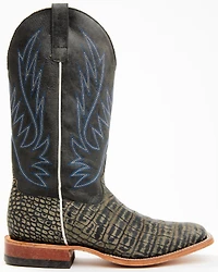 Horse Power Men's Coco Caiman Print Western Boots - Broad Square Toe