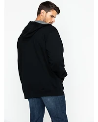 Hawx® Men's Black Zip-Front Thermal Lined Hooded Jacket - Big