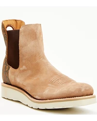 Horse Power Suede Chelsea Boots - Square Toe