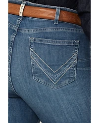 Ariat Women's Medium Wash Perfect Rise Clover Straight Jeans - Plus