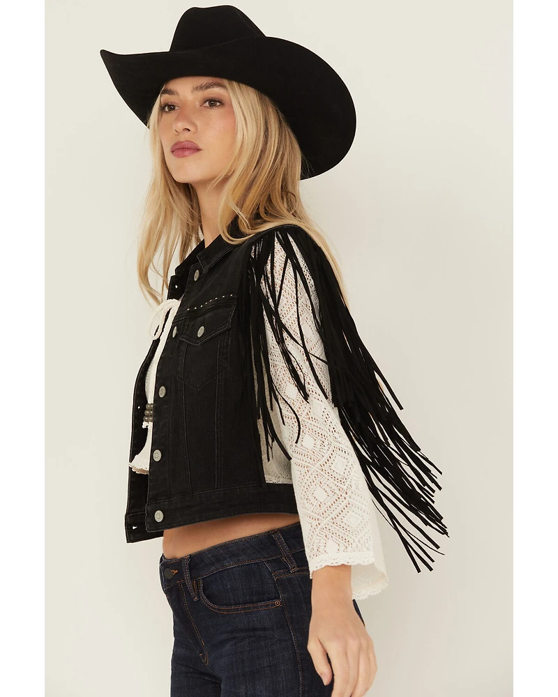 Idyllwind Women's Studded Fringe Vest