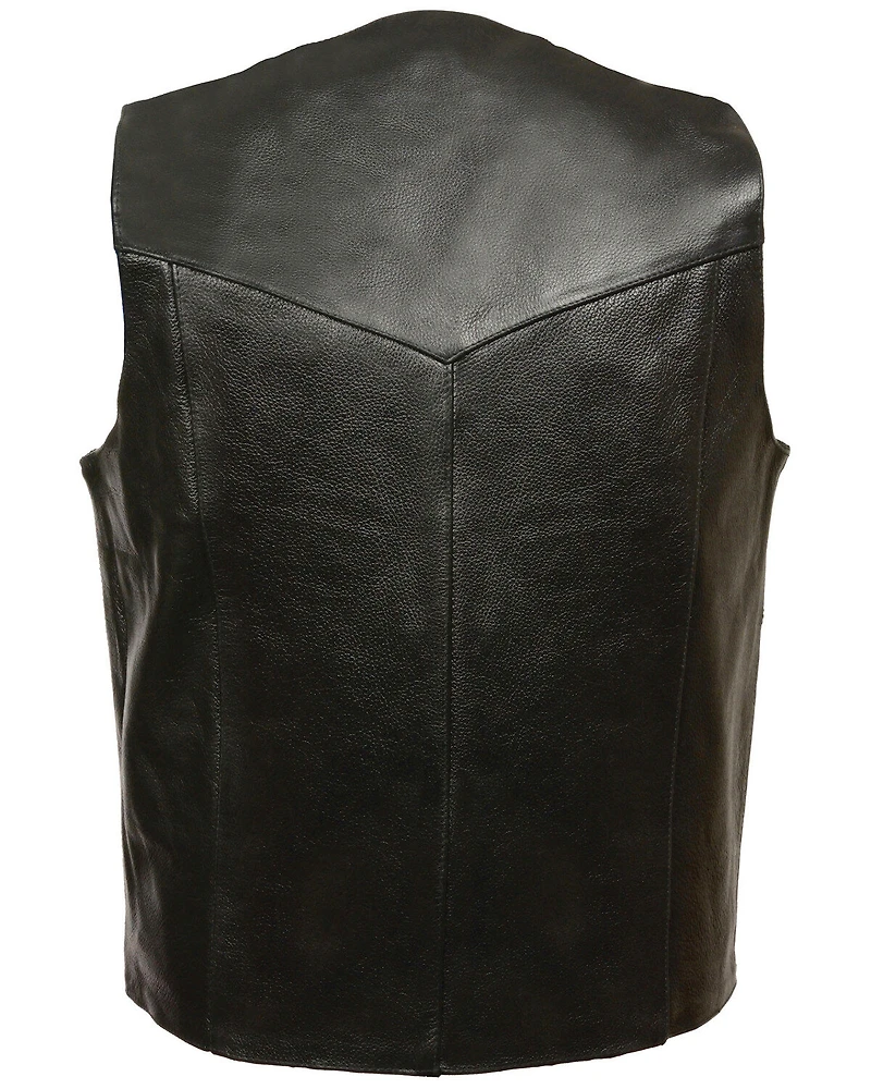 Milwaukee Leather Men's Snap Front Biker Vest