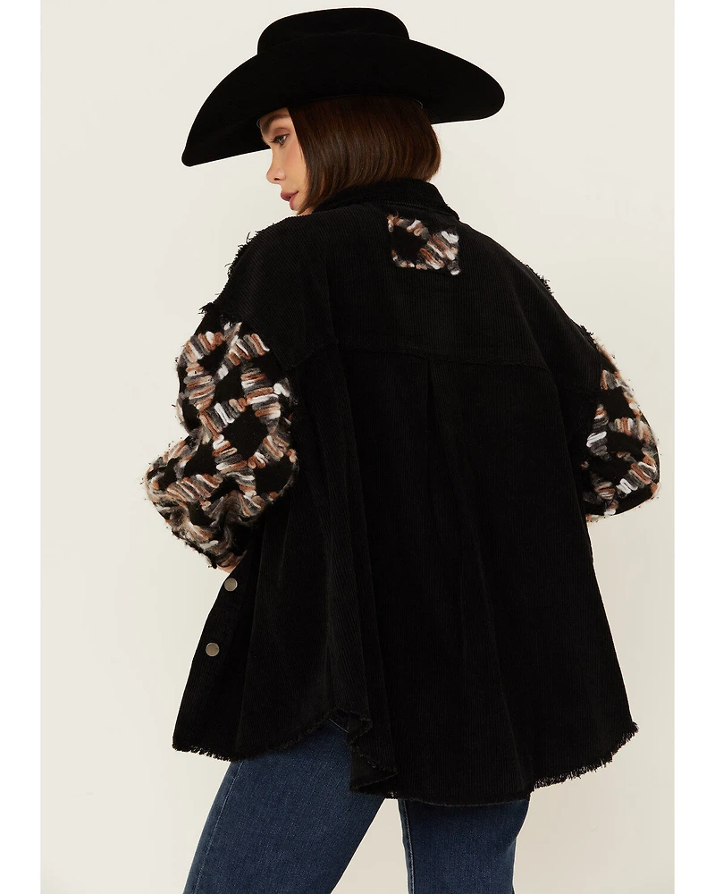 POL Women's Ribbon Detail Shacket