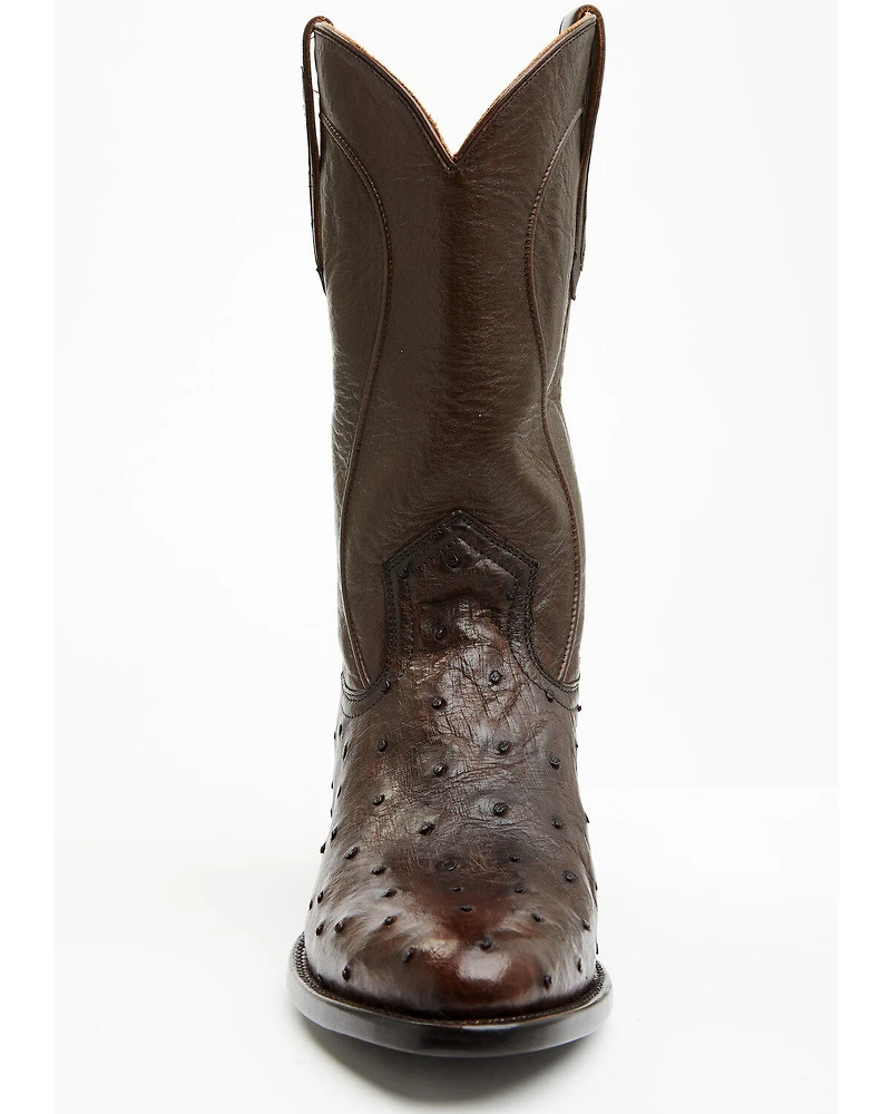 Cody James Black 1978® Men's Chapman Exotic Full-Quill Ostrich Western Boots - Round Toe