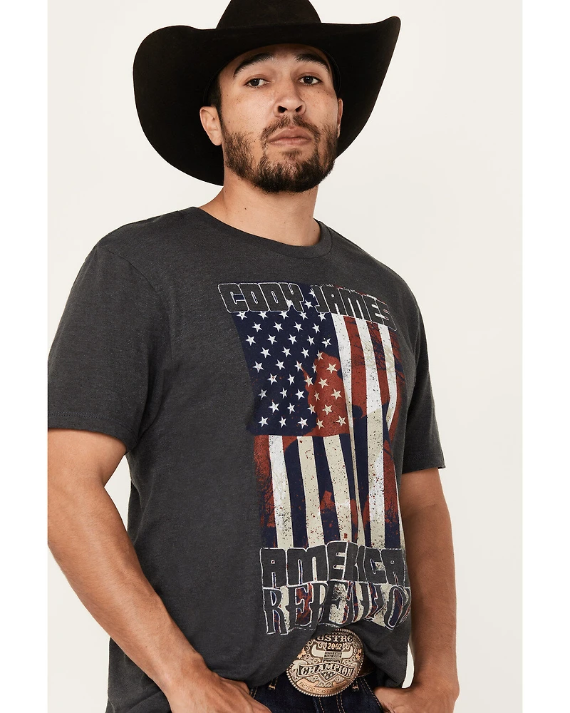 Cody James Men's Rebellion Americana Short Sleeve Graphic T-Shirt