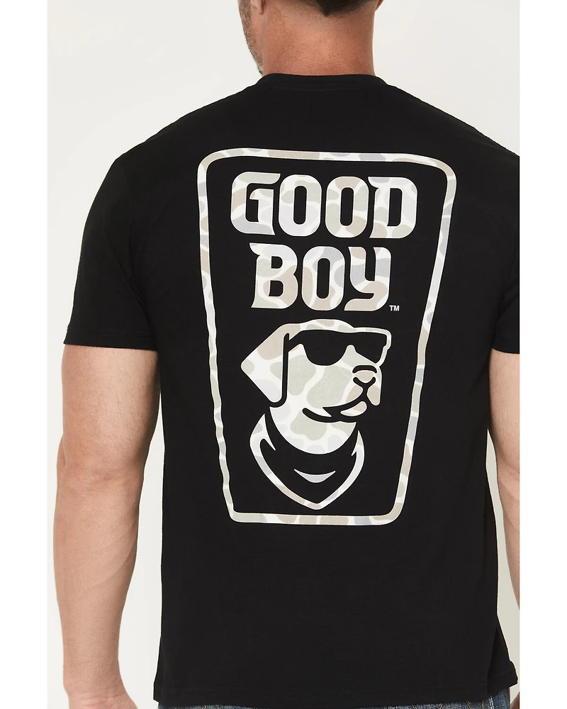 Buckwear Men's Camo Good Boy Short Sleeve Graphic T-Shirt