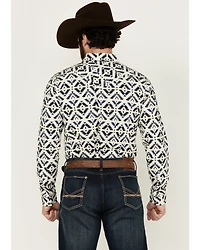 Cody James Men's Down Yonder Southwestern Print Long Sleeve Pearl Snap Western Shirt - Tall