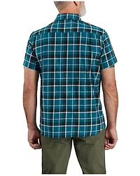 Carhartt Men's Rugged Flex® Relaxed Fit Lightweight Plaid Print Short Sleeve Button-Down Stretch Work Shirt