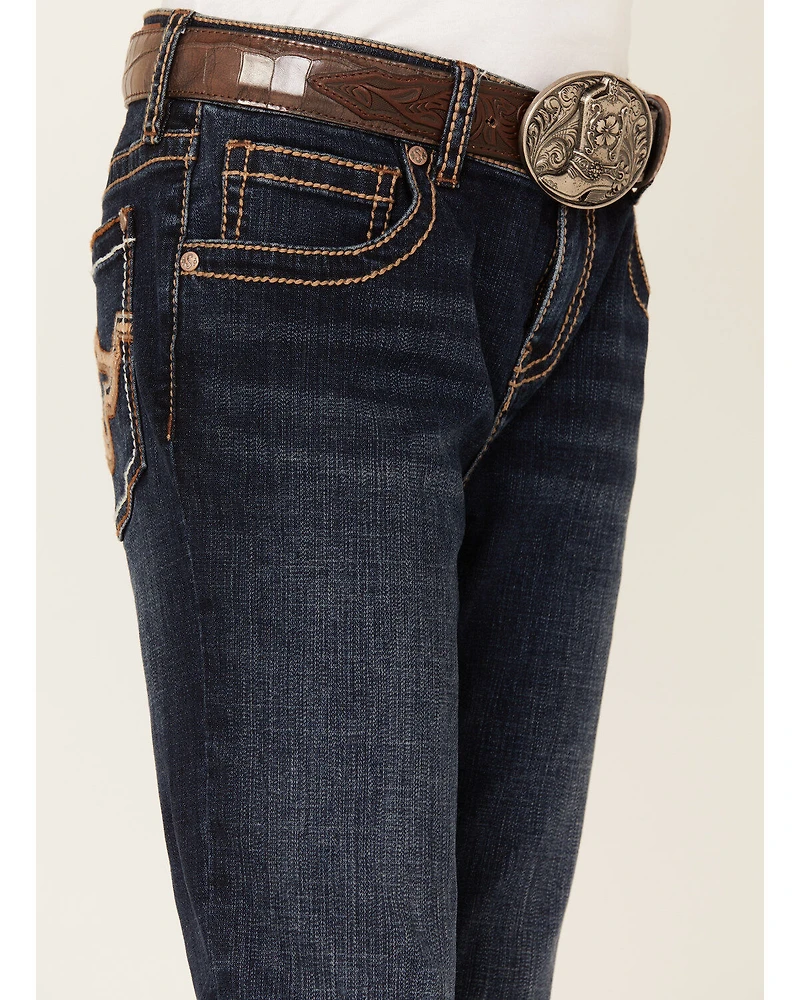 Shyanne Girls' Medium Wash Bootcut Riding Jeans
