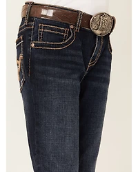 Shyanne Girls' Medium Wash Bootcut Riding Jeans