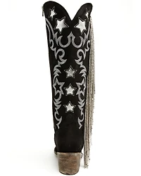 Liberty Black Women's Narel Inlay Fringe Tall Western Boots - Snip Toe