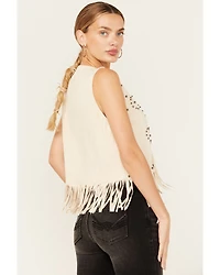 Vocal Women's Studded Faux Suede Vest