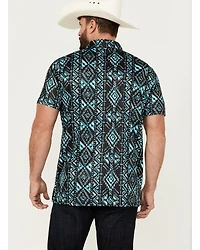 Rock & Roll Denim Men's Boot Barn Exclusive Southwestern Print Short Sleeve Polo Shirt