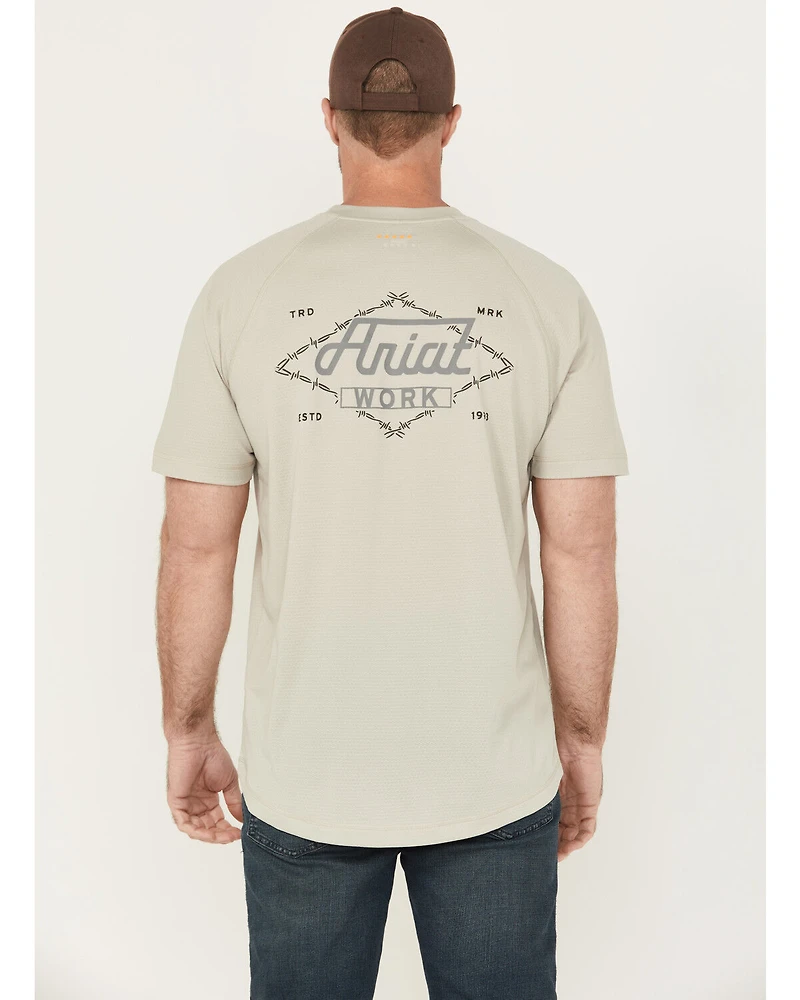 Ariat Men's Rebar Heat Fighter Wired Short Sleeve Pocket Work Shirt